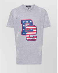 DSquared² - Fitted Muscle T-Shirt Featuring Graphic Print - Lyst