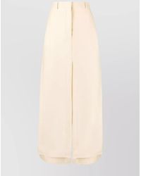 Lanvin - Silk A-Line Ankle-Length Skirt - Lyst
