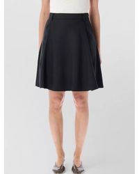 Low Classic - A Line Midi Skirt Belt Loops Pockets - Lyst