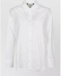 Max Mara - Adele Straight Shirt Long Sleeves Buttoned Cuffs - Lyst