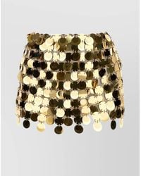 Rabanne - Sequin Embellished High-Waisted Mini Skirt - Lyst