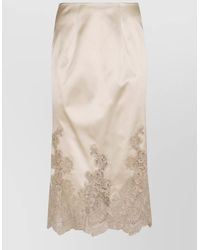 Ermanno Scervino - Silk Knee-Length Pencil Skirt - Lyst