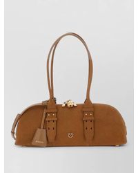 Pinko - Shoulder Bag Adjustable Strap Buckle Detail Handles - Lyst