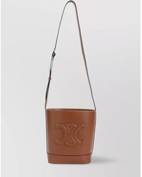 Celine - Small Triomphe Bucket Bag With Adjustable Shoulder Strap - Lyst