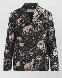 Dries Van Noten - Jacquard Single Breasted Coat - Lyst
