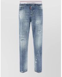 DSquared² - Denim Jogger Jeans Elastic Waist Five Pockets - Lyst