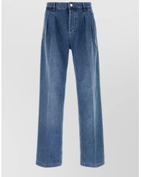 Marine Serre - Denim Straight-Leg Jeans - Lyst