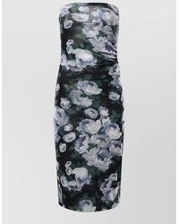 Stella McCartney - Floral Mesh Midi Dress - Lyst