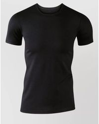 CALIDA - Short Sleeve Crew Neck Plain Top - Lyst