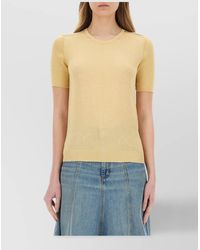 Paul Smith - Slim Fit Knit Tops With Short Sleeves - Lyst