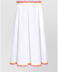 Moschino - Cotton A-Line Skirt - Lyst