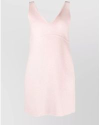 P.A.R.O.S.H. - Wool Scoop Neck Sleeveless Mini Dress - Lyst