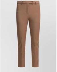 Max Mara - Tailored Trousers With Back Pockets And Belt Loops - Lyst