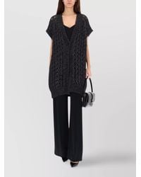 Herno - Perforated Knit Cardigan - Lyst