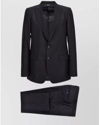 Dolce & Gabbana - Virgin Wool Silk Single Breasted Suit - Lyst