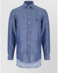 Etro - Linen Shirt - Lyst