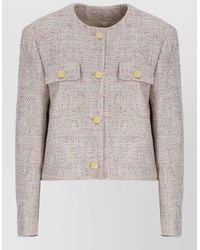 Lardini - Tailored Cropped Blazer And High Waist Trousers - Lyst