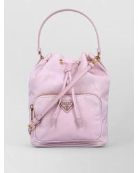 Prada - Bucket Bag Adjustable Strap Front Pocket - Lyst