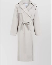 Frankie Shop - Riva Long Cotton Trench Coat - Lyst