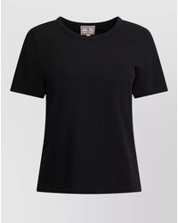 Ines De La Fressange Paris - Crew Neck Plain Short Sleeve Top - Lyst