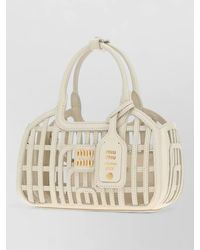 Miu Miu - Na Leather Clutch Bag - Lyst
