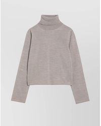 MM6 by Maison Margiela - Wool-Blend Turtleneck Sweater - Lyst