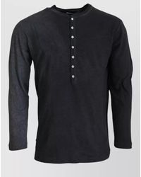 DSquared² - Long-Sleeve Henley T-Shirt - Lyst