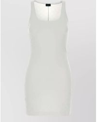 Gucci - Gg Jacquard Mini Dress Scoop Neckline - Lyst