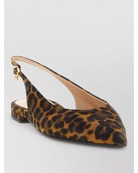 Gianvito Rossi - Suede Leather Slingback Ballerina Shoes - Lyst