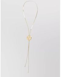 FEDERICA TOSI - Plated Bronze Lariat Necklace - Lyst