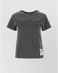 Golden Goose - Cotton Slim-Fit Distressed Logo T-Shirt - Lyst