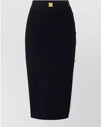 Elisabetta Franchi - Knitted Midi Pencil Skirt - Lyst