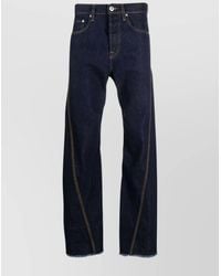 Lanvin - Denim Mid-Rise Straight-Leg Jeans - Lyst