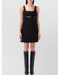 Coperni - Denim Belted Mini Dress - Lyst
