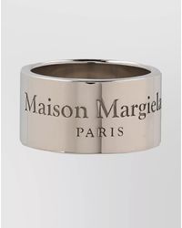 Maison Margiela - Logo Engraved Band Ring - Lyst