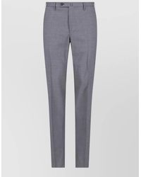 Incotex - Straight Leg Trousers Belt Loops Back Pocket - Lyst