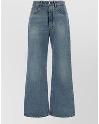 Miu Miu - Denim Wide Leg Flared Jeans - Lyst