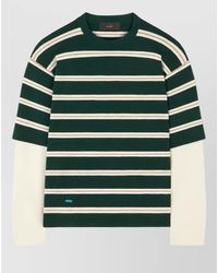 Alanui - Ribbed Long-Sleeve Knitted Top - Lyst