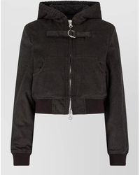 Our Legacy - Padded Cropped Hooded Bomber Jacket - Lyst
