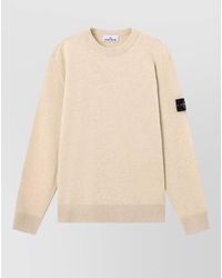 Stone Island - Virgin Wool Fine-Knit Sweater - Lyst
