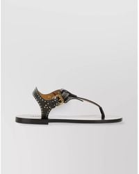 Isabel Marant - Leather Studded Flat Sandals - Lyst