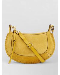 Isabel Marant - Oskan Moon Small Leather Shoulder Bag - Lyst