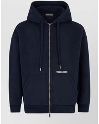 DSquared² - Hooded Crewneck Jacket Drawstring Hood Pockets - Lyst