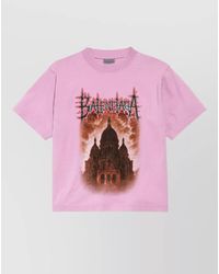 Balenciaga - Medium Fit T Shirt Short Sleeves Graphic - Lyst