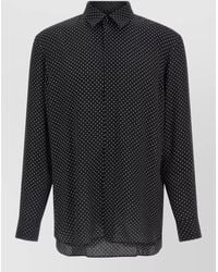 Tom Ford - Silk Printed Long-Sleeve Shirt - Lyst