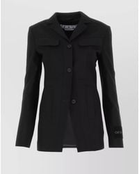 Off-White c/o Virgil Abloh - Wool Single-Breasted Blazer - Lyst