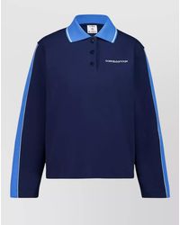 CASABLANCA - Polo Collar Sweatshirt Long Sleeve Stripes - Lyst