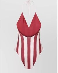 Fendi - Reversible One Piece Swimsuit Pequin Stripes - Lyst