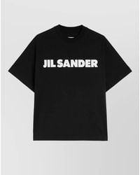 Jil Sander - Cotton Logo-Print Short-Sleeve T-Shirt - Lyst