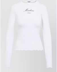 Moschino - Ribbed Slim-Fit Long-Sleeve T-Shirt - Lyst